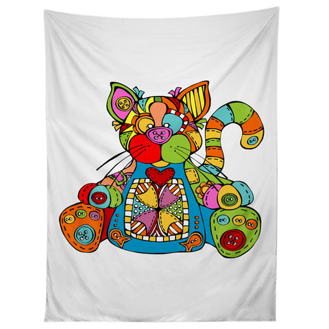 Angry Squirrel Studio CAT Buttonnose Buddies Tapestry