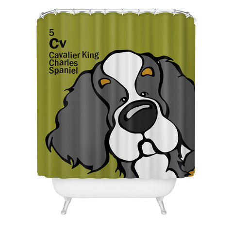 Angry Squirrel Studio Cavalier 5 Shower Curtain