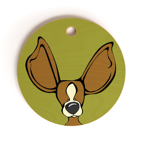Angry Squirrel Studio Chihuahua 6 Cutting Board Round