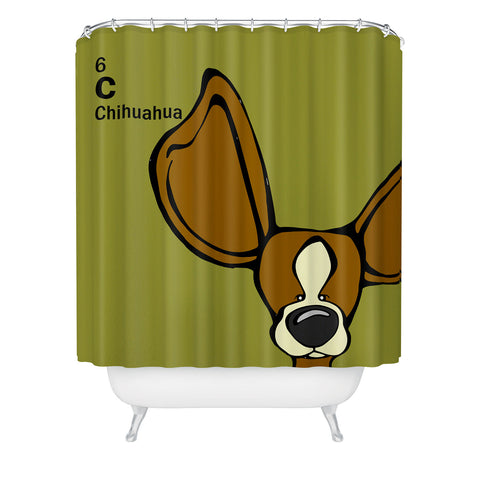 Angry Squirrel Studio Chihuahua 6 Shower Curtain
