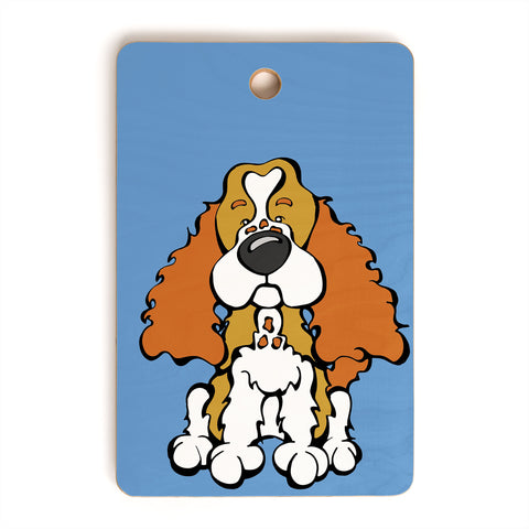 Angry Squirrel Studio Cocker Spaniel 15 Cutting Board Rectangle
