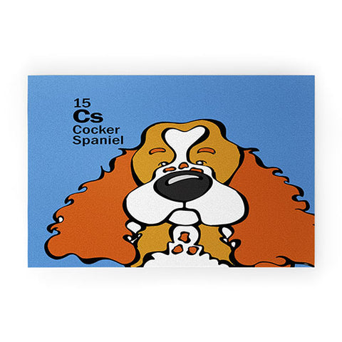 Angry Squirrel Studio Cocker Spaniel 15 Welcome Mat