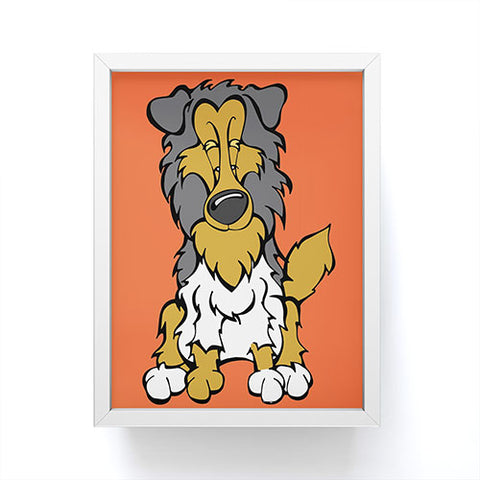 Angry Squirrel Studio Collie 3 Framed Mini Art Print
