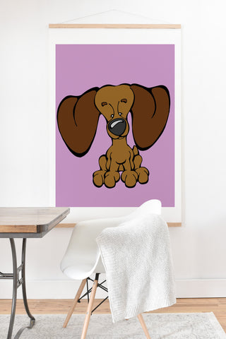 Angry Squirrel Studio Dachshund 19 Art Print And Hanger