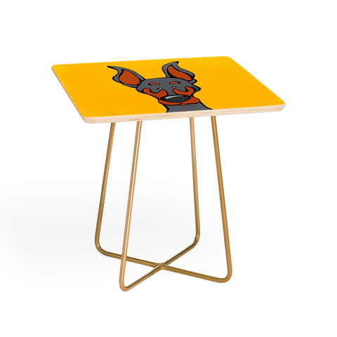 Angry Squirrel Studio Doberman Pinscher 27 Side Table