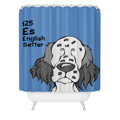 Angry Squirrel Studio English Setter125 Shower Curtain