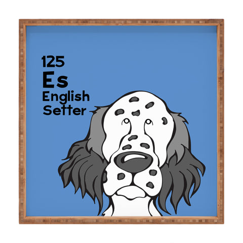 Angry Squirrel Studio English Setter125 Square Tray