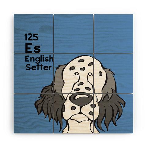 Angry Squirrel Studio English Setter125 Wood Wall Mural