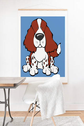 Angry Squirrel Studio English Springer Spaniel 23 Art Print And Hanger