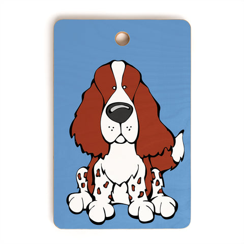 Angry Squirrel Studio English Springer Spaniel 23 Cutting Board Rectangle