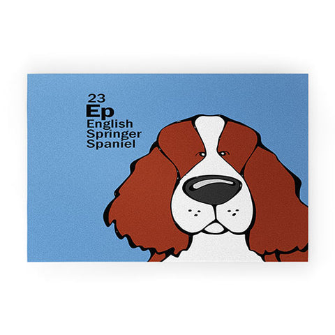 Angry Squirrel Studio English Springer Spaniel 23 Welcome Mat