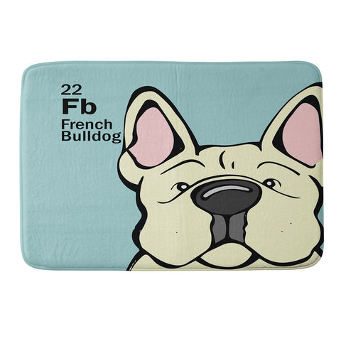 Angry Squirrel Studio French Bulldog 22 Memory Foam Bath Mat