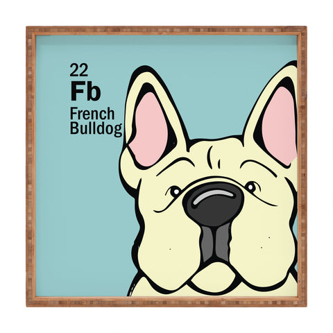 Angry Squirrel Studio French Bulldog 22 Square Tray