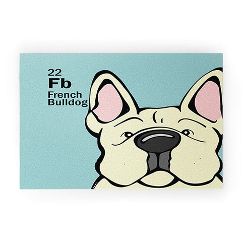 Angry Squirrel Studio French Bulldog 22 Welcome Mat