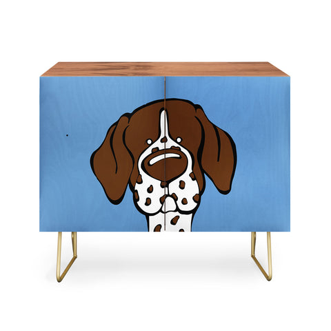 Angry Squirrel Studio German Shorthaired Pointer 24 Credenza