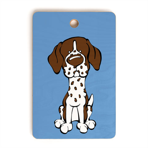 Angry Squirrel Studio German Shorthaired Pointer 24 Cutting Board Rectangle