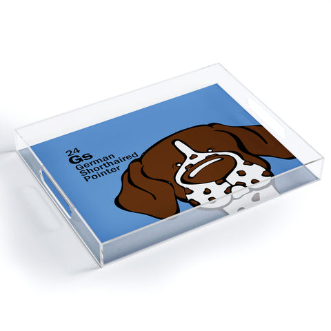 Angry Squirrel Studio German Shorthaired Pointer 24 Acrylic Tray