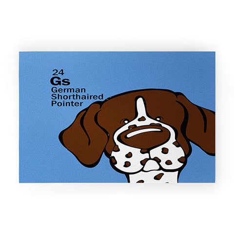 Angry Squirrel Studio German Shorthaired Pointer 24 Welcome Mat