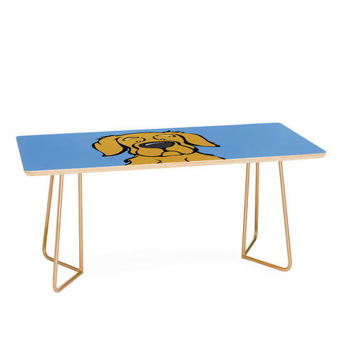 Angry Squirrel Studio Golden Retriever 25 Coffee Table
