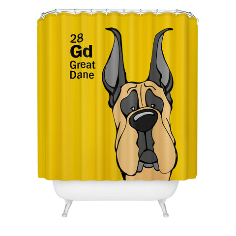 Angry Squirrel Studio Great Dane 28 Shower Curtain