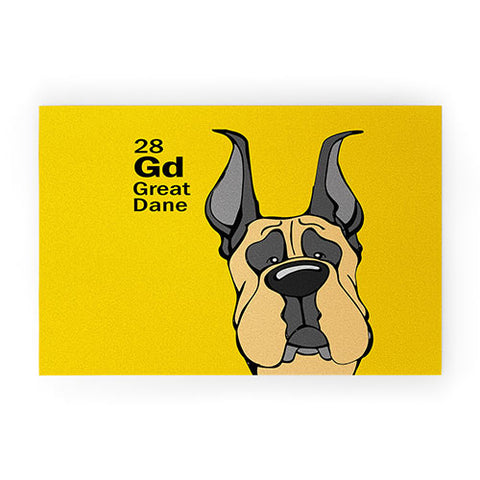 Angry Squirrel Studio Great Dane 28 Welcome Mat