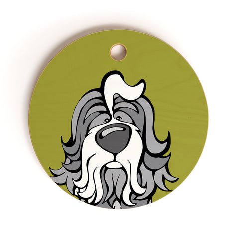 Angry Squirrel Studio Havanese 11 Cutting Board Round