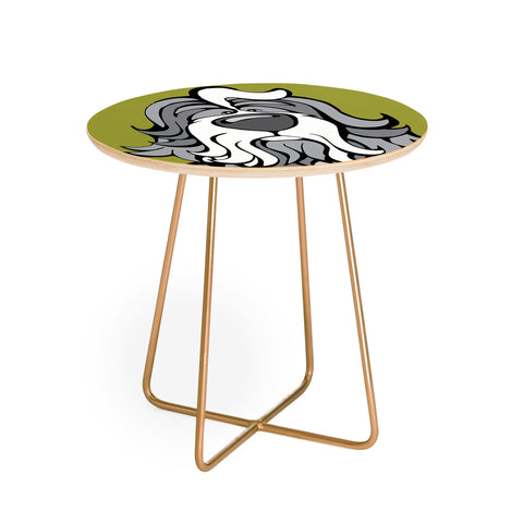Angry Squirrel Studio Havanese 11 Round Side Table
