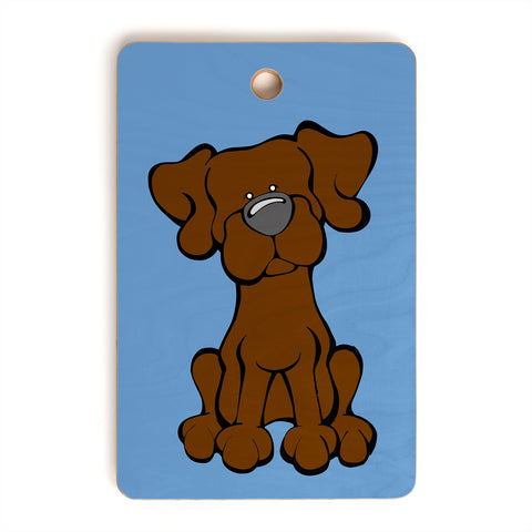 Angry Squirrel Studio Lab 32 Chocolate Lab Cutting Board Rectangle