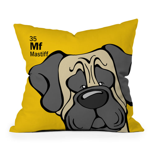 Angry Squirrel Studio Mastiff 35 Throw Pillow