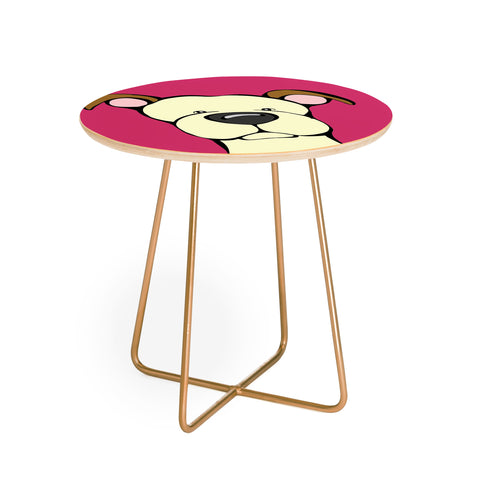 Angry Squirrel Studio Pit Bull Round Side Table