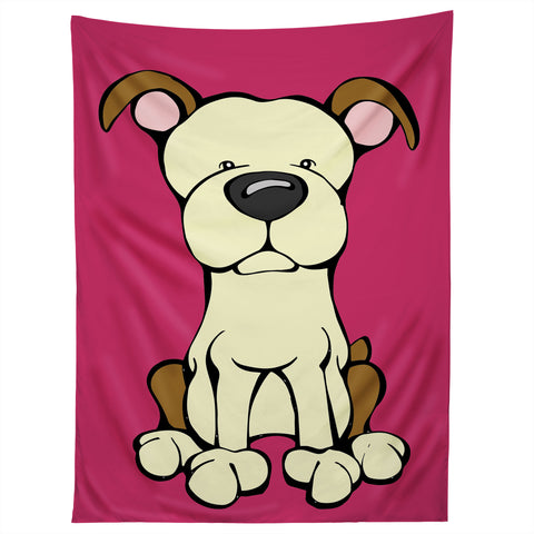 Angry Squirrel Studio Pit Bull Tapestry