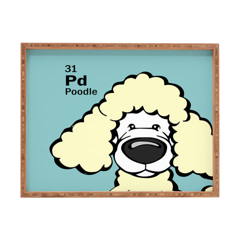 Angry Squirrel Studio Poodle 31 Rectangular Tray