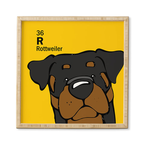 Angry Squirrel Studio Rottweiler 36 Framed Wall Art