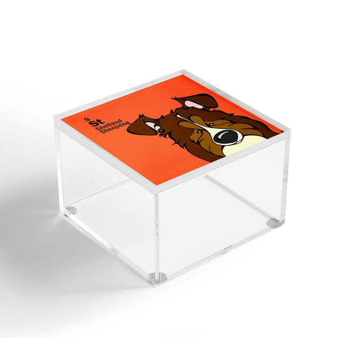 Angry Squirrel Studio Shetland Sheepdog 9 Acrylic Box