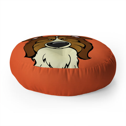 Angry Squirrel Studio Shetland Sheepdog 9 Floor Pillow Round