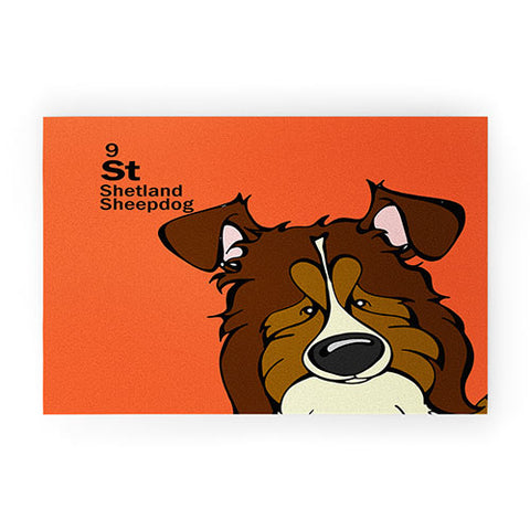 Angry Squirrel Studio Shetland Sheepdog 9 Welcome Mat