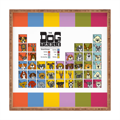 Angry Squirrel Studio The Dog Table Square Tray