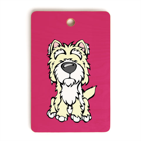 Angry Squirrel Studio Westie 40 Cutting Board Rectangle