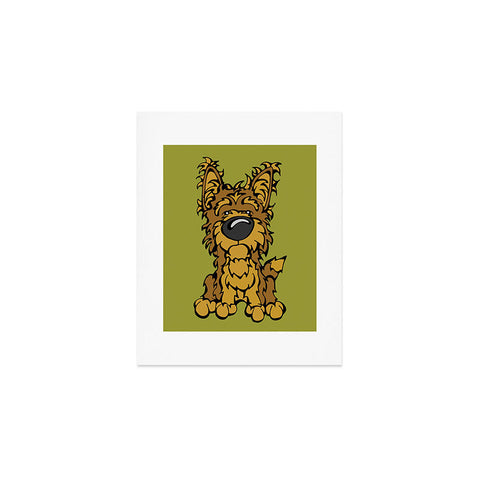 Angry Squirrel Studio Yorkshire Terrier 38 Art Print