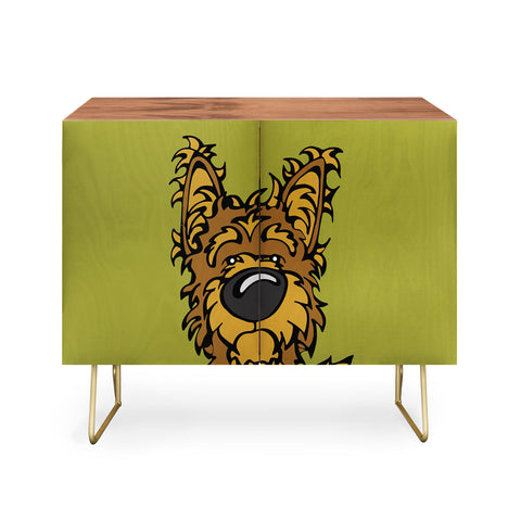 Angry Squirrel Studio Yorkshire Terrier 38 Credenza
