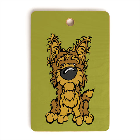 Angry Squirrel Studio Yorkshire Terrier 38 Cutting Board Rectangle