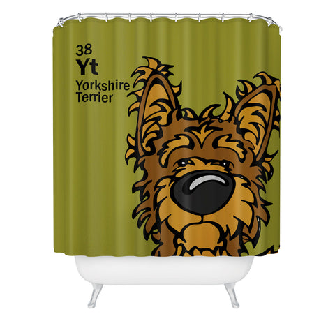 Angry Squirrel Studio Yorkshire Terrier 38 Shower Curtain
