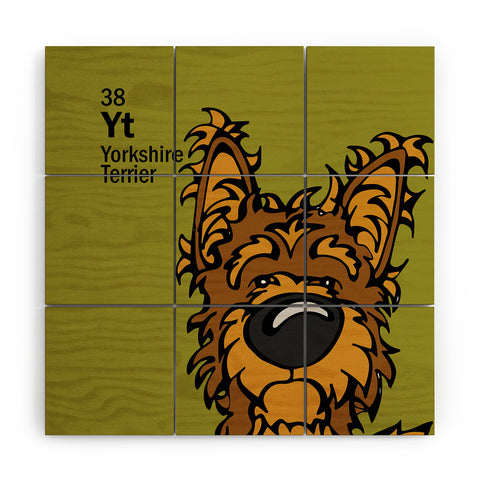 Angry Squirrel Studio Yorkshire Terrier 38 Wood Wall Mural