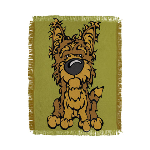 Angry Squirrel Studio Yorkshire Terrier 38 Throw Blanket