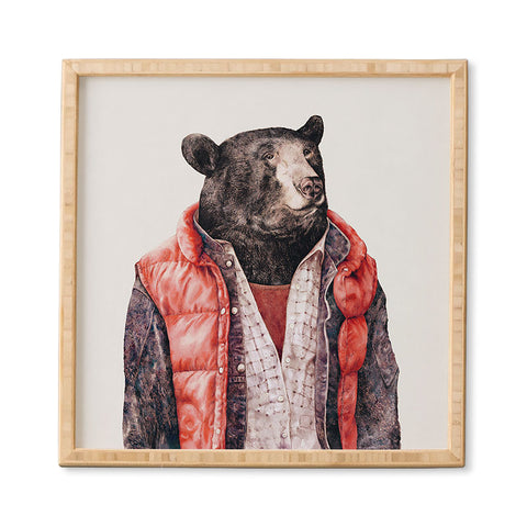 Animal Crew Black Bear Framed Wall Art