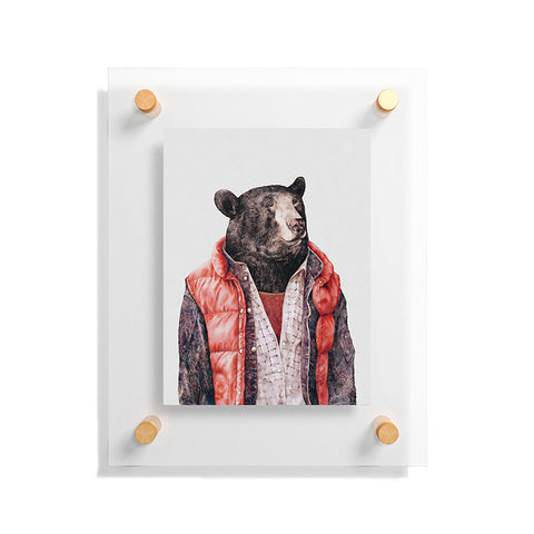 Animal Crew Black Bear Floating Acrylic Print