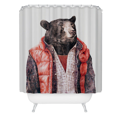 Animal Crew Black Bear Shower Curtain