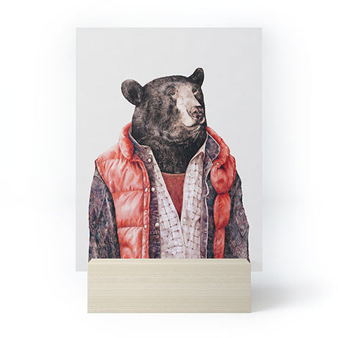 Animal Crew Black Bear Mini Art Print