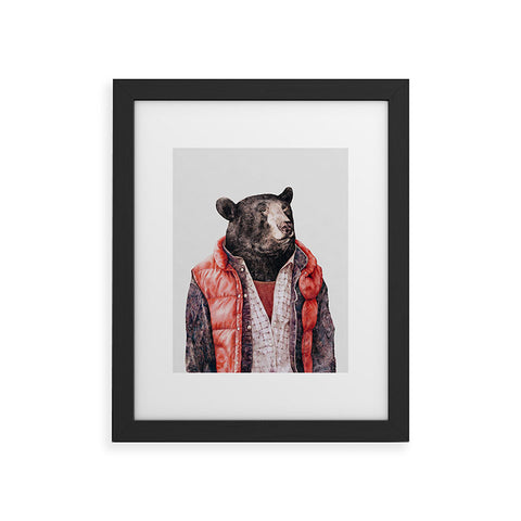 Animal Crew Black Bear Framed Art Print