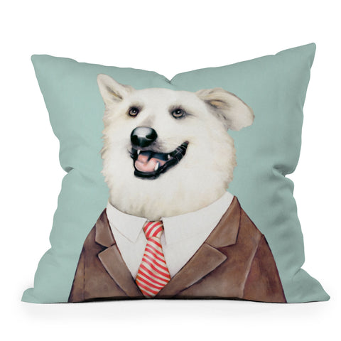 Animal Crew Happy Dog Throw Pillow
